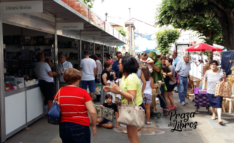 El Jardn Municipal durante la celebracin de la Plaza de los Libros