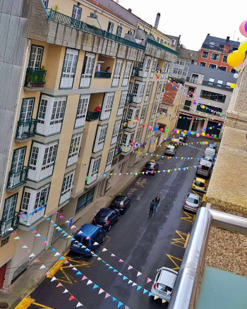 Vista de una calle de Carballo Vista de una calle de Carballo