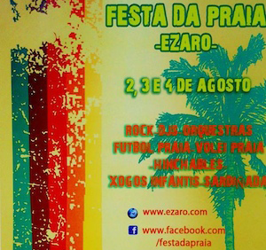 Cartel da Festa da Praia do zaro