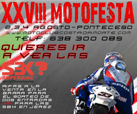 Cartel de la Motofiesta de Ponteceso