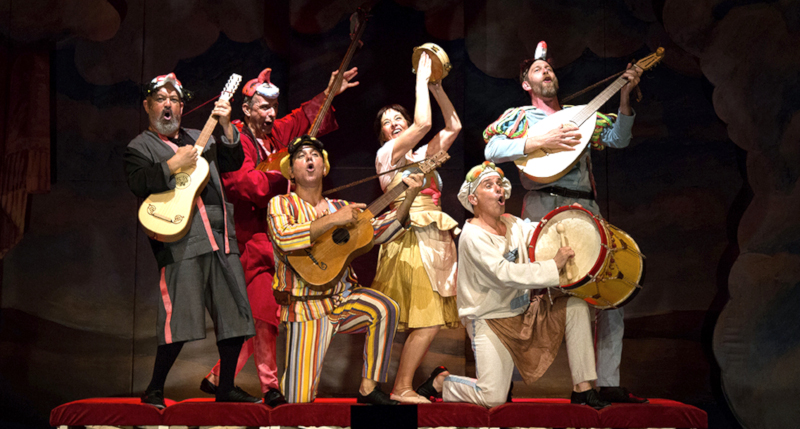 Una escena de Commedia de Contraproducións Una escena de Commedia de Contraproducións