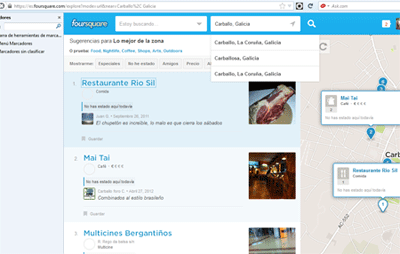 Carballo en Foursquare