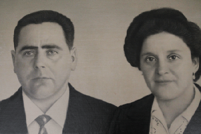 Francisco e Carme, ao casar Francisco e Carme, ao casar