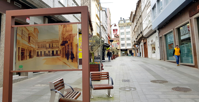 Panel en la calle Hrreo