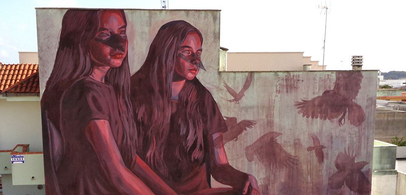 Mural de Milu Correch en Italia Mural de Milu Correch en Italia