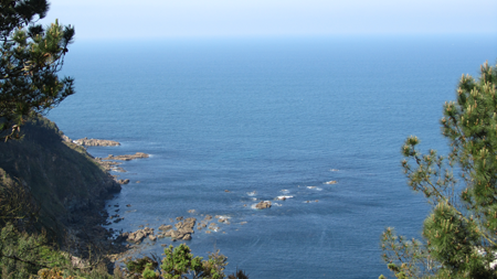 A ruta dos pinos no mar