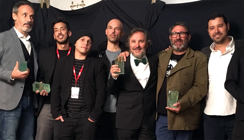 El director Ignacio Vilar recogió el premio en nombre de Marta Lado El director Ignacio Vilar recogió el premio en nombre de Marta Lado