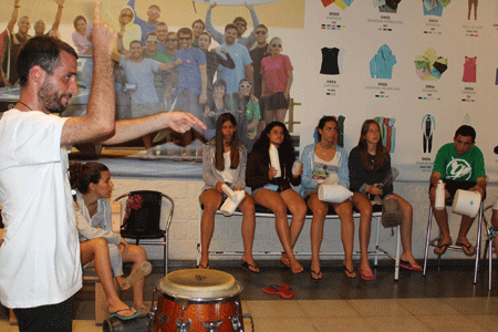 Taller de percusin con basura