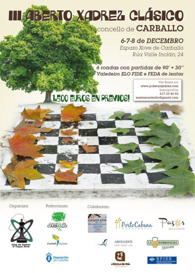 III Aberto de Xadrez Clásico Carballo III Aberto de Xadrez Clásico Carballo